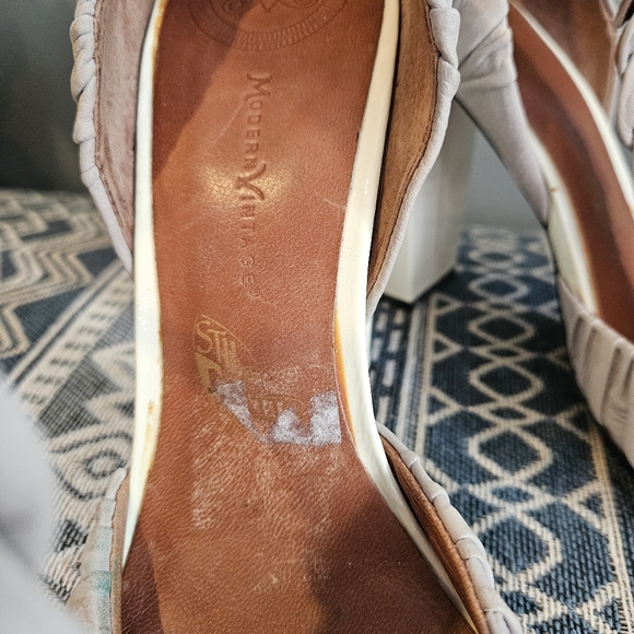 Modern Vintage gray braided heels - Picture 7 of 9